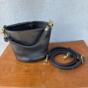 Handmade Leather Mini Bucket Bag by Tree Fairfax